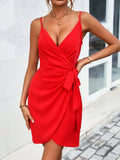 Shopmocho Cross border European and American fashion sexy V-neck dress