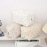 Shopmocho 1 pc exquisite bowknot single-layer pencil case, floral pattern design storage bag, a must-have for back to school season