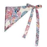 Shopmocho Chinese Style Ethnic Triangular Waistband Embroidered Printing Tassel Floral Triangular Belt Jeans Decor Clothing Accessories