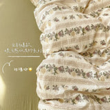 SHOPMOCHO Ins Girls Strawberry Bedding Sets 2025 New Queen Size Bed Sheet Set Duvet Cover Set With Pillowcase No Filling