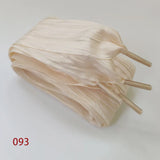 Shopmocho 5cm Widened Butterfly Bow Ruffled Yarn Shoelaces Flat Silk Big Bow Wide Laces Trend Beauty White Casual Shoes Laces Dropship