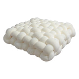 SHOPMOCHO Square Knot Stuffed Cushion Nordic Aesthetic Pillow Decorative Plush Pillow Office Sleeping Floor Windowsill Back Cushion Decor