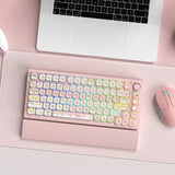 SHOPMOCHO Pink Cat Dye Sublimation PBT Keycaps 136 Keys MOA Profile Keyboard Keycaps for Cherry Gateron MX Switches Mechanical Keyboards