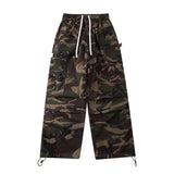 Shopmocho Y2k American High Street Retro Hiphop Camouflage Cargo Pants Thin Pants Gothic Fashion Men Straight Leg Casual Pants Trend Brand