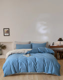 SHOPMOCHO 3pcs 100% Egyptian Cotton Duvet Cover Set 1pc Duvet Cover and 2pcs Pillowcases 150*200/220*220cm Single/double Queen King Size