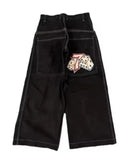 SHOPMOCHO Y2K Loose Jeans Retro Pattern Embroidery High Quality Men's Hip Hop American Fashion Harajuku Street Clothing Wide Legs Jeans