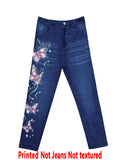 SHOPMOCHO 8224 [Printed Leggings - Not Denim Fabric]Printed Leggings - Not Made of Denim Fabric, Stylish Women'S Three-Quarter Length