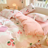 SHOPMOCHO 1Pcs 100% Cotton Printed Duvet Cover Cartoon Pattern Skin Friendly Breathable Comforter Cover Bedclothes for Children Students
