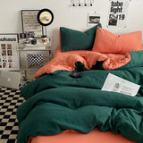 SHOPMOCHO Bedding Comforter sets Duvet Cover bedsheets set with pillowcase Bedding Linens Set for Queen/King Bed edredones de cama