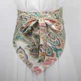 Shopmocho New Chinese-style Bohemian ethnic triangular scarf tie, ladies' decorative waist cover, hot girl fart curtain