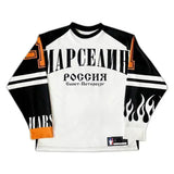 SHOPMOCHOY2K American марселин Jersey Long Sleeved T Shirt Men Women Street Wear Casual Baseball Jacket Harajuku Retro Loose Sports Shirt