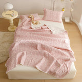 SHOPMOCHO Pure Cotton Three-layer Yarn Fabric Children Summer Blanket Spring Soft Skin Friendly Quilt Air Conditioner Comforter Adult Kid