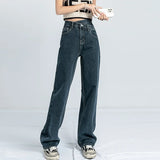 Shopmocho 1970s Retro Crossbody High-waist Slimming Drag-on Straight-crotch Long Pants Women Summer Cotton Material