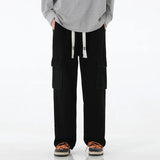 SHOPMOCHO 2026 New Men Baggy Cargo Jeans Fashion Streetwear Vintage Wide Leg Pants American Streetwear Y2K Big Pocket Youth Overalls
