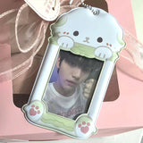 Shopmocho Kawaii Photocard Holder Kpop Photo Card Organizer Idol Photo Cards Display Supplies Photo Protector Sleeve Student Stationery