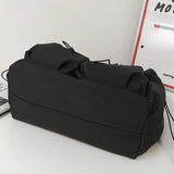 Shopmocho Fashionable Crossbody Bag with Drawstring Accent - Spacious & Secure Zipper Closure - Includes Stylish Bag Charm