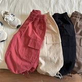 SHOPMOCHO Kids Pants Girdle Overalls Baby Wide Leg Pants Girls Pants Teenage Girls Clothing Cargo Winter Clothes for Boys