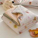 SHOPMOCHO New Sweet Printed Air-Condition Blanket Soft Skin-Friendly quilted quilt Breathable Cooling Summer Comforter Queen King Beds