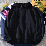 Shopmocho American Style Winter Flocking Letter Embroidery Cardigan Hooded Sweater Men Women Plus Fleece Loose Trendy Couple Jacket