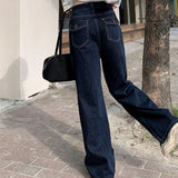 Shopmocho Women Straight Leg Jeans For Summer Loose Fit High Waisted Thin Comfortable Stretchy Cotton Jeans Denim Pants Plus Size Pants
