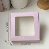 SHOPMOCHO 1/3/5/10pcs Packaging Boxes With Bowknot DIY Candy Cookies Gift Window Boxes Handmade Soap Wrapping Supplies Wedding Decor