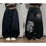 Shopmocho Hip-hop street clothing wasteland style tie-dye ripped jeans men 2025 autumn and winter new American retro baggy wide-leg pants