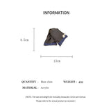 Shopmocho Korean Fabric Plaid Triangular Hair Claw Clips for Women Bow Imitation Pearl Button Acrylic Shark Clip High-end Hair Accessories