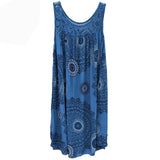 Shopmocho Women's clothing summer sleeveless camisole dress lace print sleeveless large swing loose sexy dress long skirt plus size
