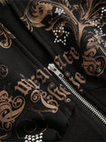SHOPMOCHOWinter Warm Gothic Print Hoodie Women's Faux Fur Crop Top Zip-Up Sweatshirt Fashion Y2K Streetwear Hooded Jacket 2026 New