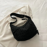 SHOPMOCHO 1pc Leopard Print Crossbody Bag for Women, Trendy Casual Shoulder Purse with Adjustable Strap, Fashionable Zipper Pocket Purse