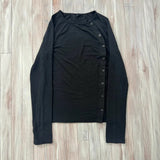 SHOPMOCHO New Y2K Solid Color Button Men Round Neck T-shirt Casual Edition Retro Trend Fashion Men and Women Top
