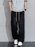 SHOPMOCHO Men's Cargo Jeans 2026 New Spring Summer Wide Leg Denim Pants Straight Baggy Jeans Asian Size L-5XL