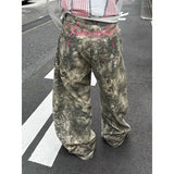 SHOPMOCHO ZHIZOU Women Gothic Baggy Y2k Jeans American 2000s Style Embroidery Jean Pants Vintage Harajuku Oversize Denim Trousers Autumn