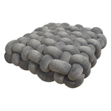 SHOPMOCHO Square Knot Stuffed Cushion Nordic Aesthetic Pillow Decorative Plush Pillow Office Sleeping Floor Windowsill Back Cushion Decor