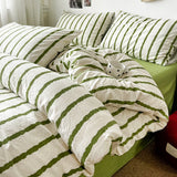 SHOPMOCHO Pink Striped Duvet Cover Single/Full/Queen Size housse de couette Comfortable Quilt Cover for Adults fundas nordicas cama 150