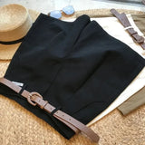 Shopmocho Wide Leg Shorts for Women Summer Thin Cotton A Line Short Pants Office Lady Classic Loose Casual Zipper Women‘s Shorts   high