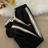 SHOPMOCHO Corduroy Men Casual Sweatpants Straight Thick Wide Leg Pants Autumn Winter Streetwear Outdoor Sports Work Joggers Trousers Male