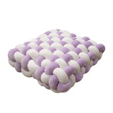 SHOPMOCHO Square Knot Stuffed Cushion Nordic Aesthetic Pillow Decorative Plush Pillow Office Sleeping Floor Windowsill Back Cushion Decor