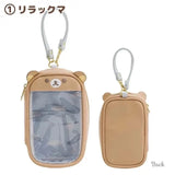 Shopmocho Rilakkuma Korilakkuma Clutch Bag Key Chain Couple Anime Relax Bear PU Coin Purse Pendant Jewelry Storage Key Wallet Kids Gift