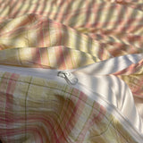 SHOPMOCHO Nordic sling Cotton Pink Stripes Duvet Cover 150x200 Size Girl's Room housse de couette Skin friendly Breathable Comforter Sets