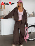 SHOPMOCHO Beautiful Women's Tracksuits with A Zipper and A Hood Trousers Pink Two Piece Set Women Blue Classic Pant Sports Suit for Spring