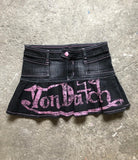 SHOPMOCHO Korean Kopo Style Retro Letters Sexy Spice Girls A Word Denim Skirt Women's Y2K New Fashion Harajuku Hip-Hop Dance Street Wear