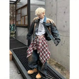 SHOPMOCHO 2025 American Retro Y2K New Fashion Men Clothing Street Hip Hop Gothic Harajuku Oversize couple street Joker Jacket Tops