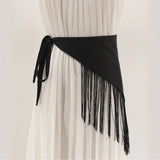 Shopmocho New Chinese-style Bohemian ethnic triangular scarf tie, ladies' decorative waist cover, hot girl fart curtain