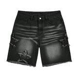SHOPMOCHO New high-end denim shorts for men in spring and summer of 2025, loose and versatile, trendy brand business casual denim shorts