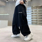 Shopmocho Teen Boys Jeans 2025 New Spring Autumn Pants Children's Straight Trousers Teenager Wide-legged Cargo Pants Kids Loose Clothes