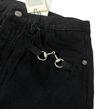 SHOPMOCHO American Retro buckle Design Spring And Autumn Washed Micro-Flare Jeans Men And Women High-Waisted Hip-Hop Loose Wide Leg Jeans