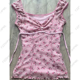 Shopmocho Punk Y2k Tank Top Unique Harajuku Grid print Rock Goth Casual Crop top K-Sweet Hiphop Sleeveless Top Vintage Vest Cute Cleanfit