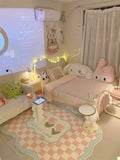 SHOPMOCHO Cute Shaped Flower Bedroom Bedside Mat Home Girly Living Room Coffee Table Rugs Cloakroom Leisure Area Carpets Ковер Tapis 러그