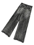 SHOPMOCHO Vintage Y2k Streetwear Punk Hip Hop Jeans Women Pants Grunge Baggy Ripped Denim Trousers Gothic Distressed Wide Leg Jeans Goth
